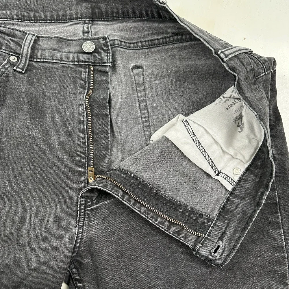 Levi's Men's 514 Slim Straight Fit Jeans Actual 39x36 Faded Black Stretch‎ Egypt